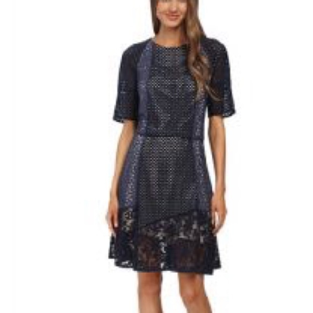 See By Chloe Lace Dress Size 4 (36) Indigo
